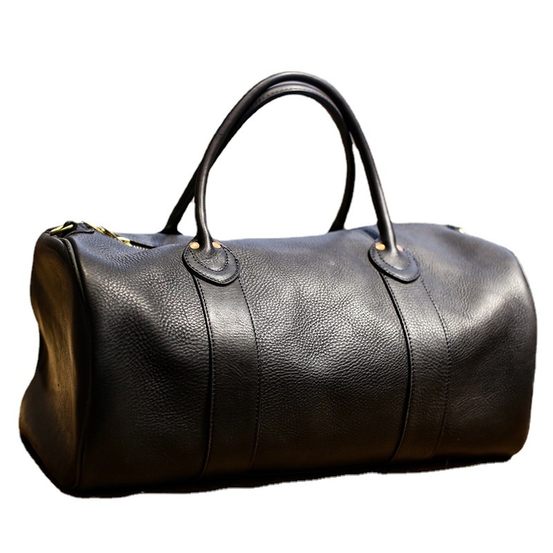 Muška kožna torba za poslovna putovanja (gornji sloj goveđe kože; prirodna koža; marka Sansheng all things; težina 2.2)