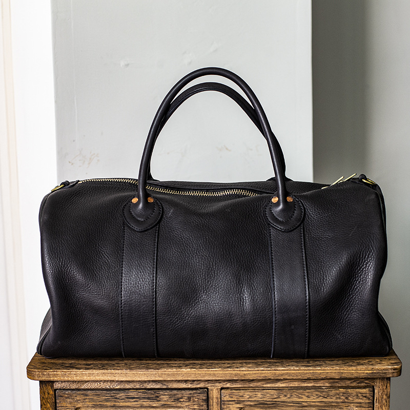 Muška kožna torba za poslovna putovanja (gornji sloj goveđe kože; prirodna koža; marka Sansheng all things; težina 2.2)