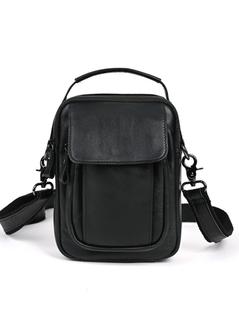 Geantă crossbody pentru bărbați Ancient Chaoke, din piele naturală, stil Street Trend, ultra-ușoară, căptușeală poliester