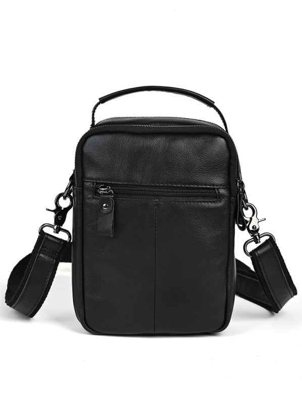 Geantă crossbody pentru bărbați Ancient Chaoke, din piele naturală, stil Street Trend, ultra-ușoară, căptușeală poliester