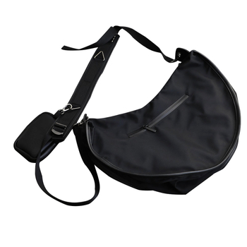 Muška crossbody torba od najlona, ulični stil, jednobojna, podstava od poliestera, zaštita leđa.