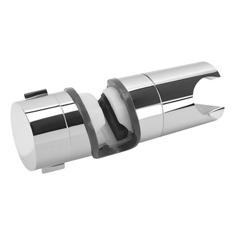 Držač za tuš bez bušenja s prilagodljivim dizajnom i kliznim umetkom – ABS, model Punch-free shower bracket sliding sleeve hanger; ugradnja kopčom, 0–100°C, 1.6 MPa