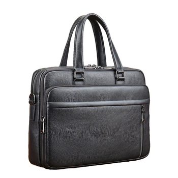 Geantă de afaceri din piele naturală pentru laptop – capacitate mare, stil urban, căptușeală poliester, impermeabilă, rezistentă la uzură