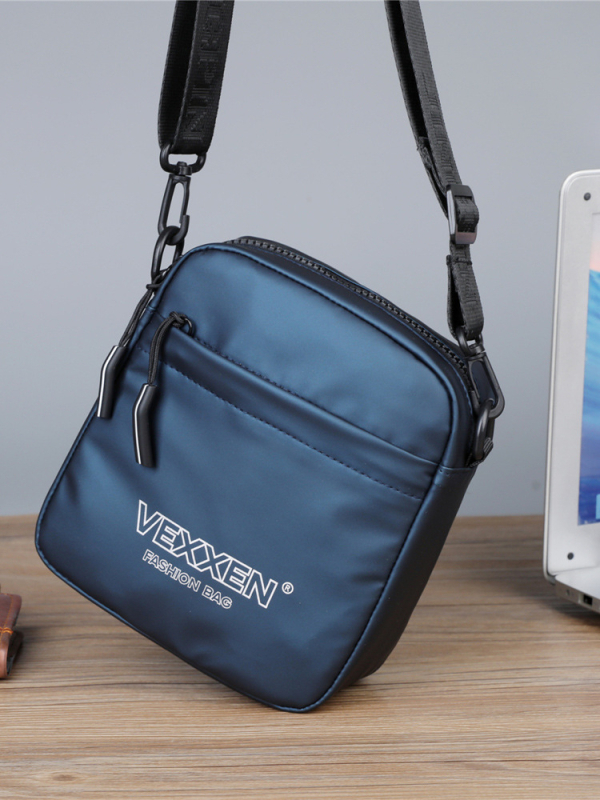 Muška crossbody torba, casual stil, PU materijal, vodootporna, uzorak: slova, podstava: poliester, zima 2025