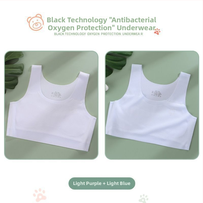 Κοριτσίστικος νάιλον σουτιέν-vest, με πλήρες κύπελλο, διαμορφωμένο λεπτό κύπελλο, 9–13 ετών, σταθερές διπλές τιράντες, επένδυση από βισκόζη