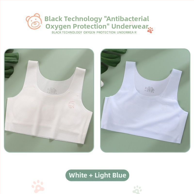 Κοριτσίστικος νάιλον σουτιέν-vest, με πλήρες κύπελλο, διαμορφωμένο λεπτό κύπελλο, 9–13 ετών, σταθερές διπλές τιράντες, επένδυση από βισκόζη