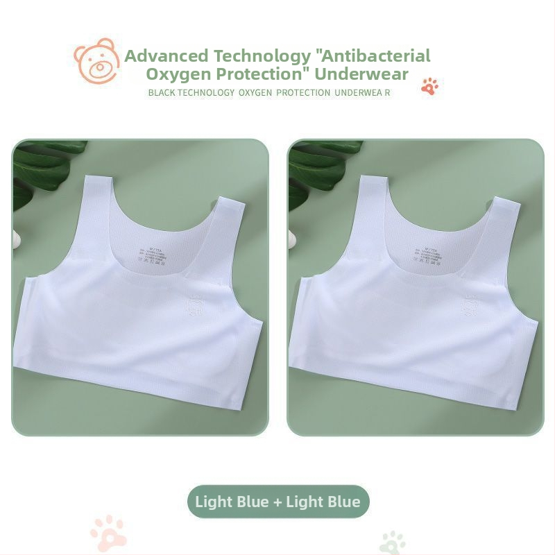 Κοριτσίστικος νάιλον σουτιέν-vest, με πλήρες κύπελλο, διαμορφωμένο λεπτό κύπελλο, 9–13 ετών, σταθερές διπλές τιράντες, επένδυση από βισκόζη