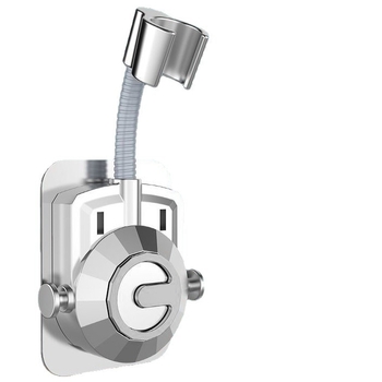 Душ държач без пробиване за баня (ABS материал; база за душ глава; модерен минималистичен стил)