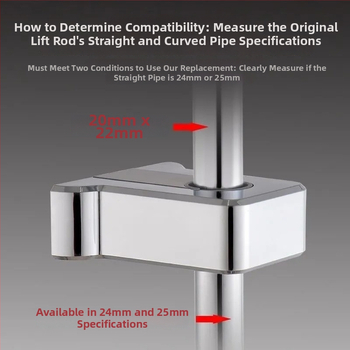 Душ стенен монтажен държач с регулируем повдигащ прът, ABS, WATERMARK сертифициран, Нов китайски стил