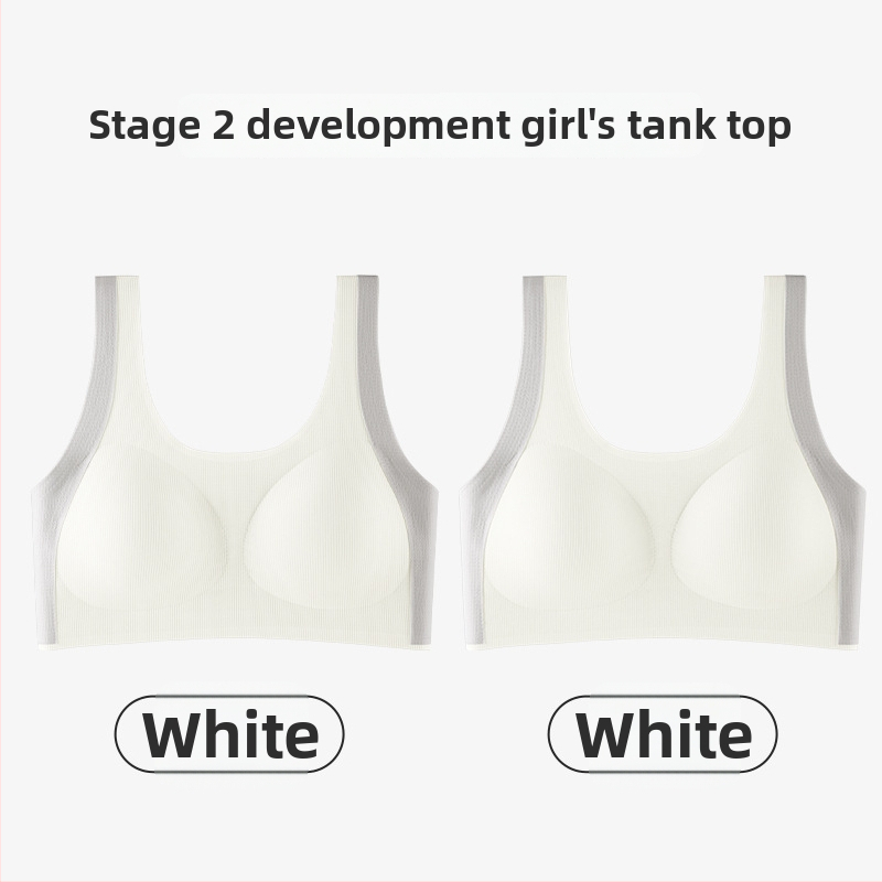 Σουτιέν για κορίτσια σε στιλ γιλέκο, νάιλον, πλήρης κάψα, λεπτές μορφοποιημένες κάψες με επένδυση από σπογγώδες, σταθερές διπλές τιράντες