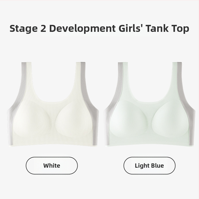 Σουτιέν για κορίτσια σε στιλ γιλέκο, νάιλον, πλήρης κάψα, λεπτές μορφοποιημένες κάψες με επένδυση από σπογγώδες, σταθερές διπλές τιράντες