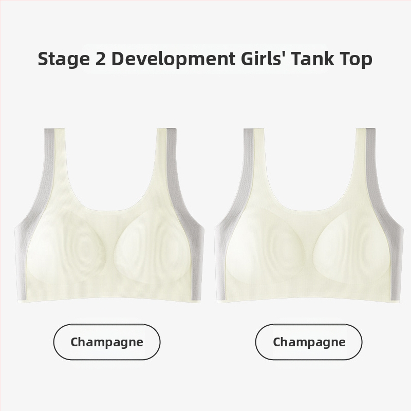 Σουτιέν για κορίτσια σε στιλ γιλέκο, νάιλον, πλήρης κάψα, λεπτές μορφοποιημένες κάψες με επένδυση από σπογγώδες, σταθερές διπλές τιράντες