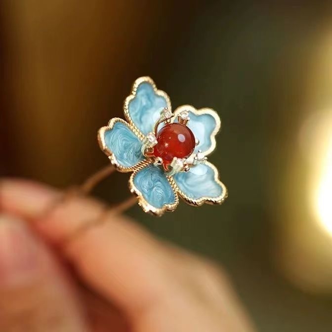 Din aliaj, floare pentru păr, clips pentru păr și pieptene, accesoriu pentru cap, stil vintage, vară 2021