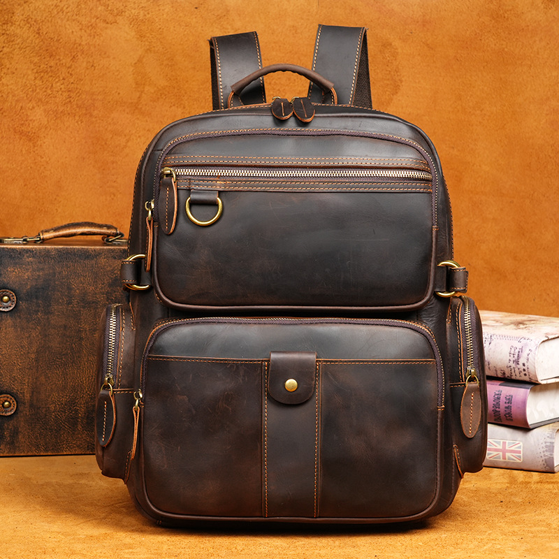 Geantă de umăr pentru bărbați (stil urban; piele naturală; piele de vițel din primul strat; căptușeală poliester; respirabilă, antibacteriană)