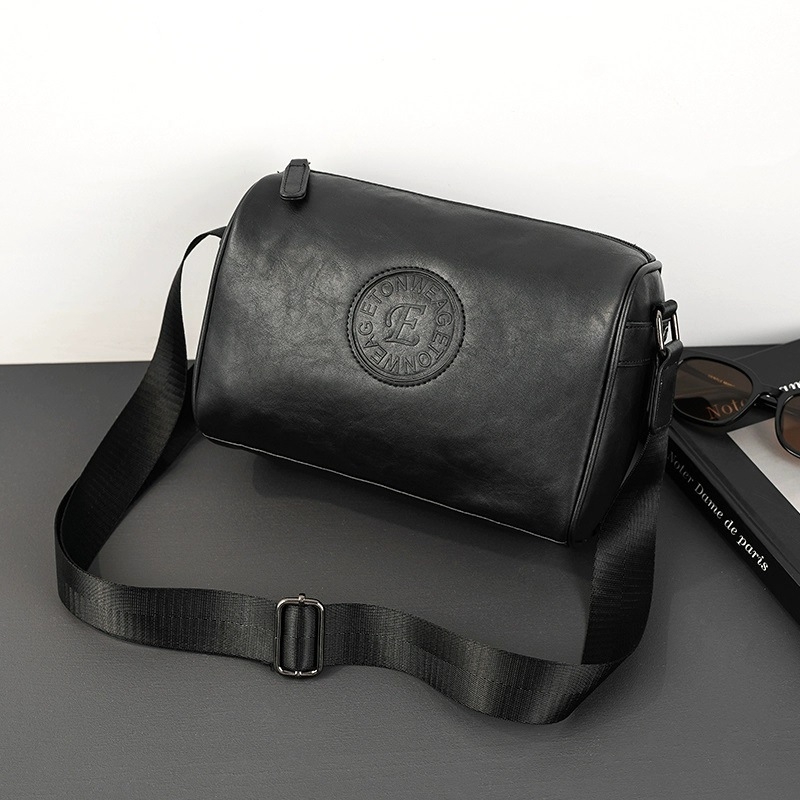 Liqi Geantă de Umăr pentru Bărbați, PU Impermeabilă, Pentru Călătorii de Afaceri, Ușoară, Respirabilă, Stil Urban Simplu