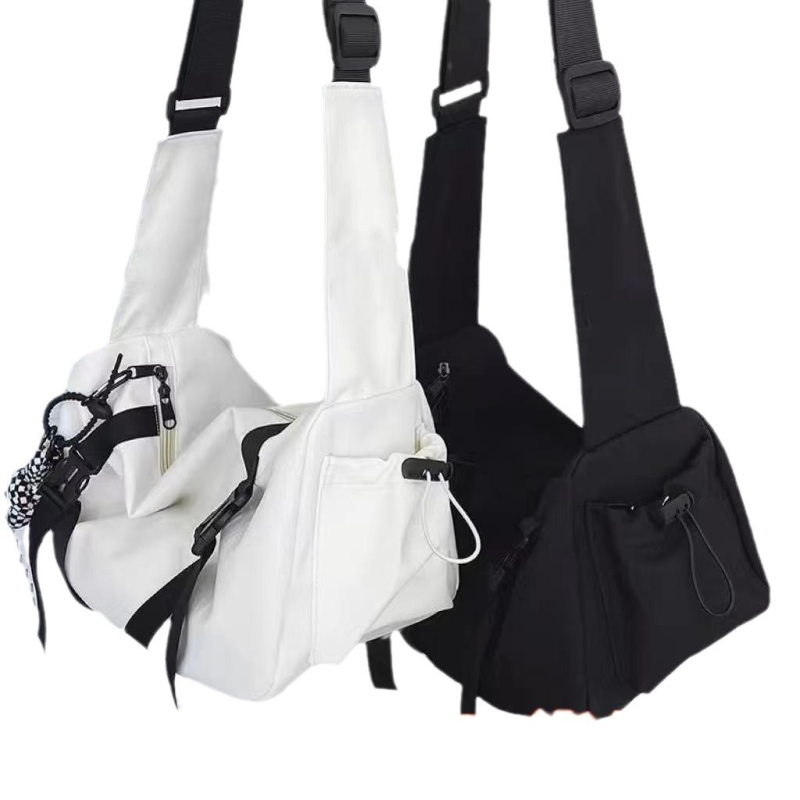 Muška crossbody torba u Harajuku stilu, street style — poliester, prozračna, podstava poliester, za svakodnevnu upotrebu