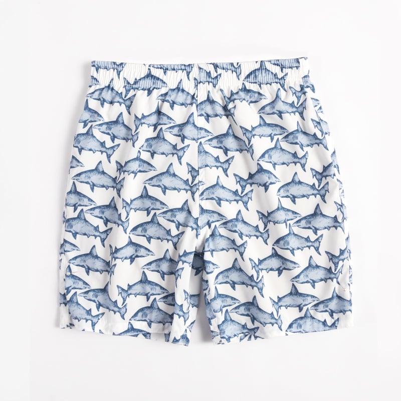 Gyerekeknek szóló rajzfilm mintás poliészter fürdőnadrág, laza szabás, belső poliészter bélés