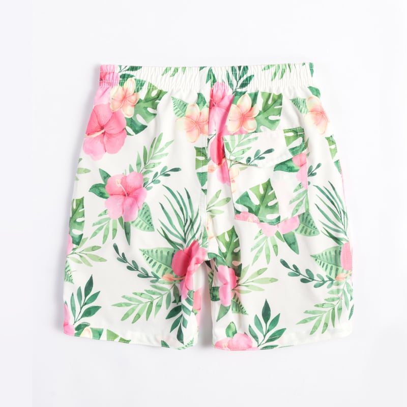 Gyerekeknek szóló rajzfilm mintás poliészter fürdőnadrág, laza szabás, belső poliészter bélés