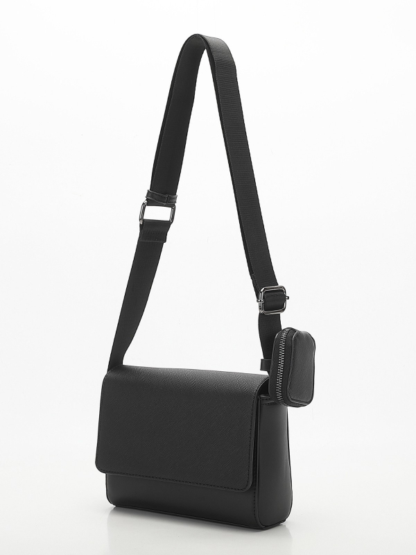 Geantă crossbody pentru bărbați – stil urban (PU; anti-furt; rezistentă la uzură; căptușire poliester; toamna 2025)