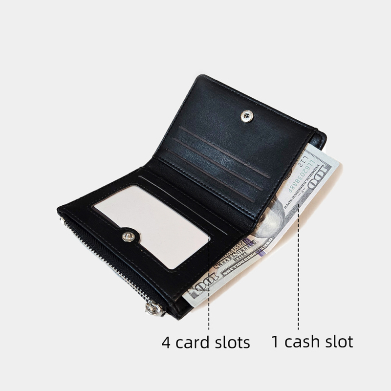 Portofel damă PU, căptușeală din poliester, respirabil, ultra-ușor, antibacterian