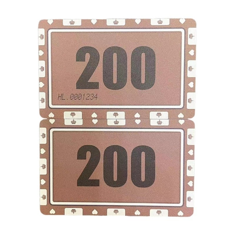 Cărți de cip din plastic groase, rezistente la uzură și impermeabile, pentru șah și săli de jocuri, material melamină