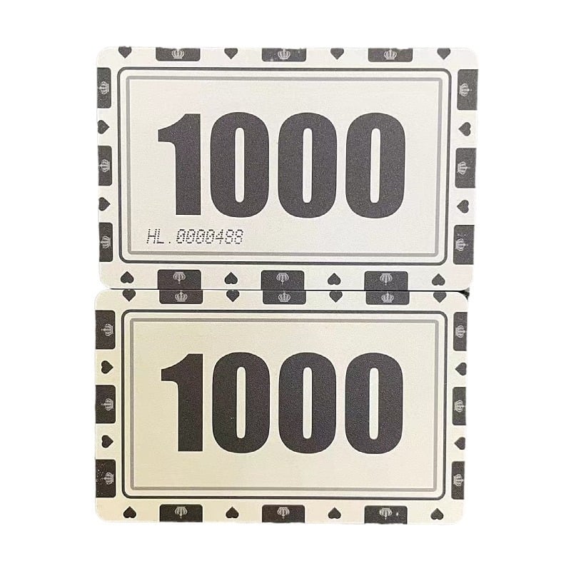 Cărți de cip din plastic groase, rezistente la uzură și impermeabile, pentru șah și săli de jocuri, material melamină