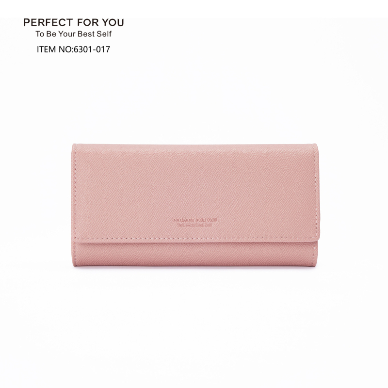 Ženski PU dugi clutch novčanik, gradski jednostavan stil, akordeon-organizator, velika kapaciteta, podstava od poliester