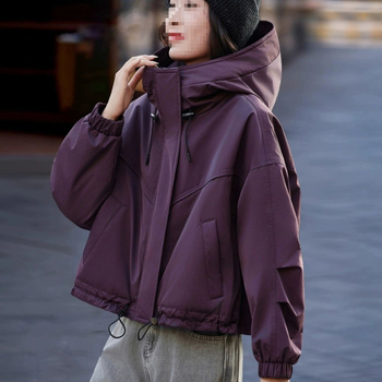 Parka s flisom, Corduroy s krznom kunića <30% – jesen-zimski ležerni ženski kaput u korejskom stilu