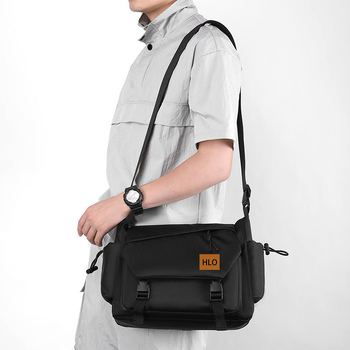 Muška crossbody torba – ulični stil, najlon, vodootporna, podstava od poliestera, za svakodnevnu upotrebu