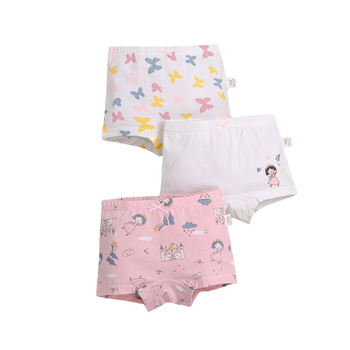 Dječje bokserice za djevojčice od pamuka, 95% pamuk, 3-komplet u pakiranju, za uzrast 3–8 godina, Sigurnosna kategorija A