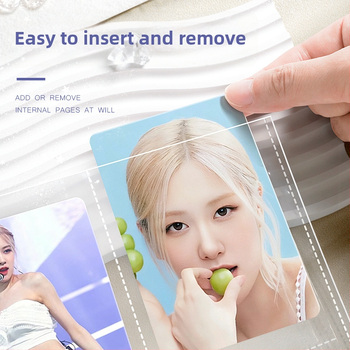 Vastagított kártyaalbum kilenc mezős belső oldalakkal képeslapok és jegyek tárolására