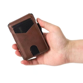 RFID držač kartica od PU materijala, jednofarban uzorak, unisex, Hai Chuang, izuzetno lagan i otporan na habanje