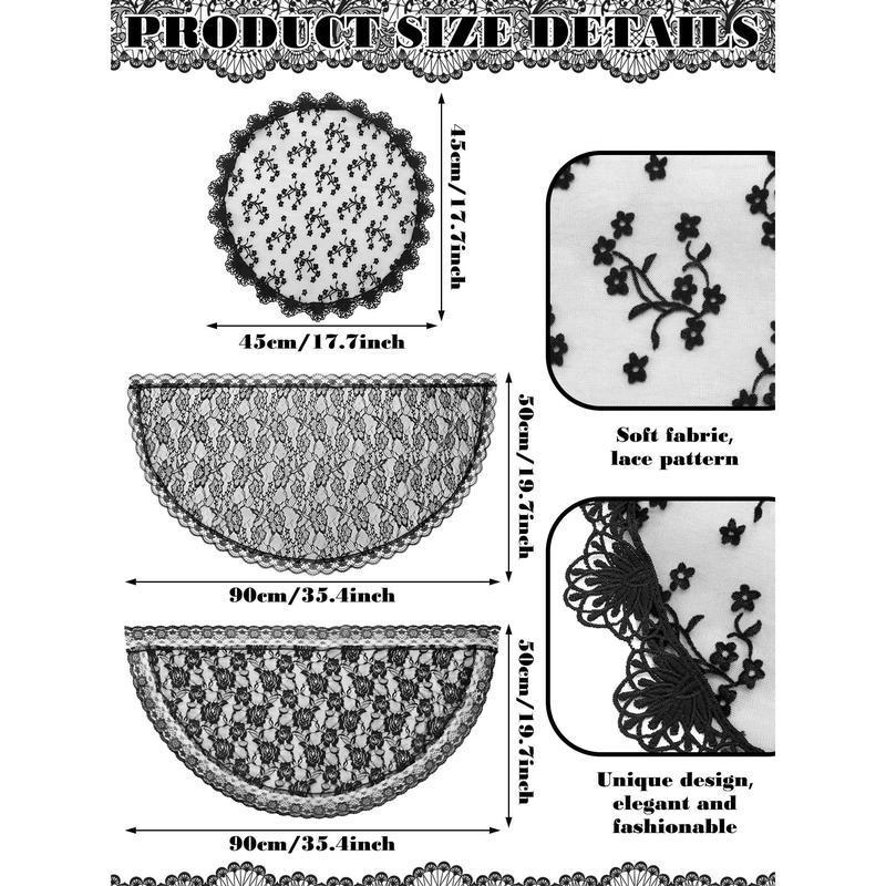Pokrivka za glavu s čipkastim veo, metalni materijal, dječji stil, prilagodljivo