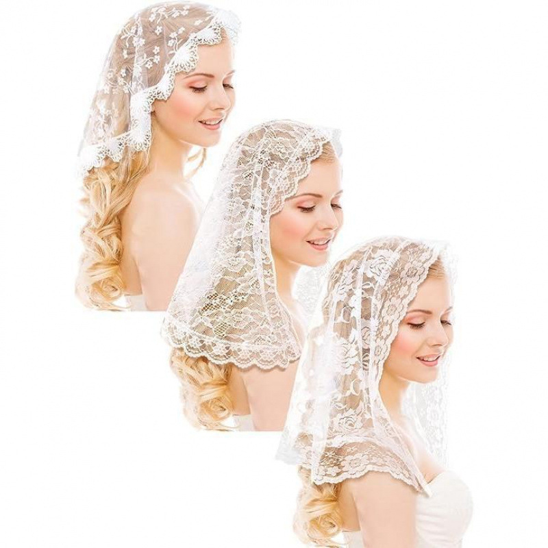 Pokrivka za glavu s čipkastim veo, metalni materijal, dječji stil, prilagodljivo