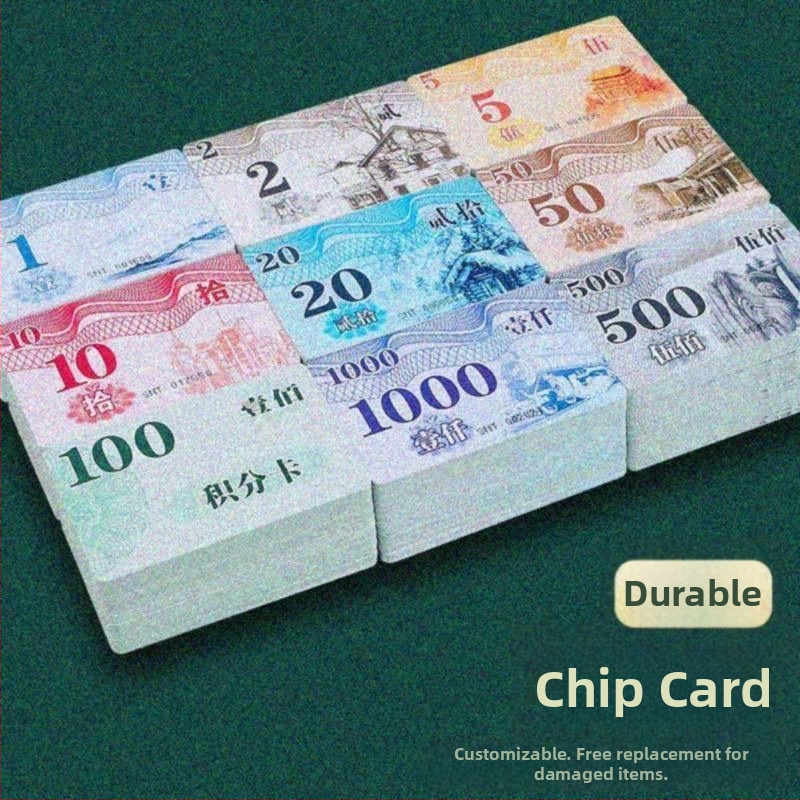 Carduri cu cip melamină, impermeabile, pentru şah și săli de jocuri, groase