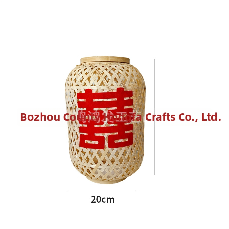 Lámpa bambuszból, rattan kivágott mintázattal, modern minimalista stílus, dekorációhoz szállodák és éttermek részére