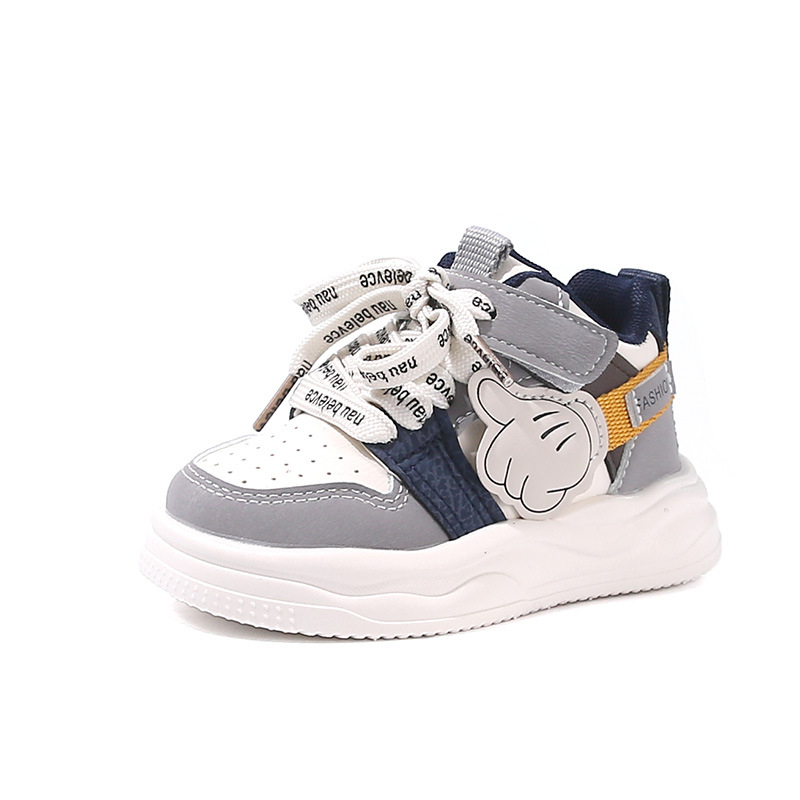 Dječje visoke tenisice s PU gornjim dijelom, Velcro zatvaranje, unisex, uzrast 1–6 godina, proljeće/jesen