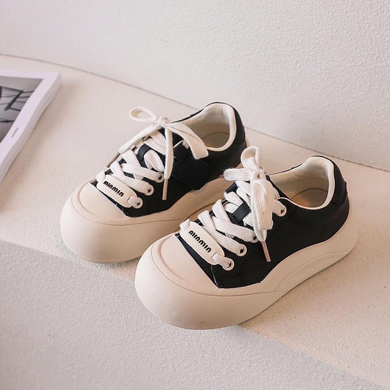 Platformos gyerekcipő Velcro-zárással, mikroszövet felsőrész, gumitalp, 4–12 éveseknek