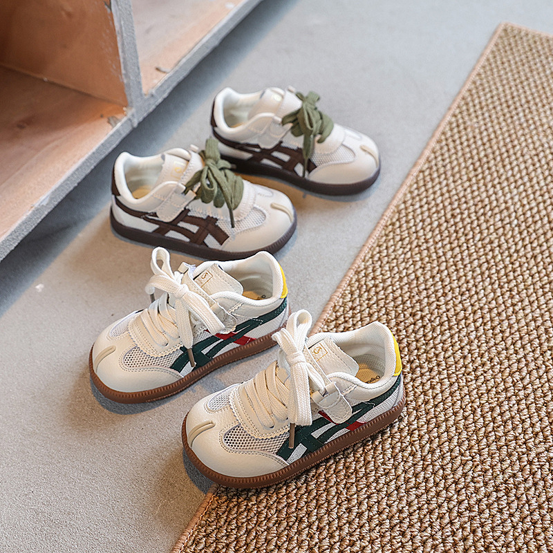 Dječje lagane mrežaste tenisice s Velcro zatvaračem – unisex, gumena potplata