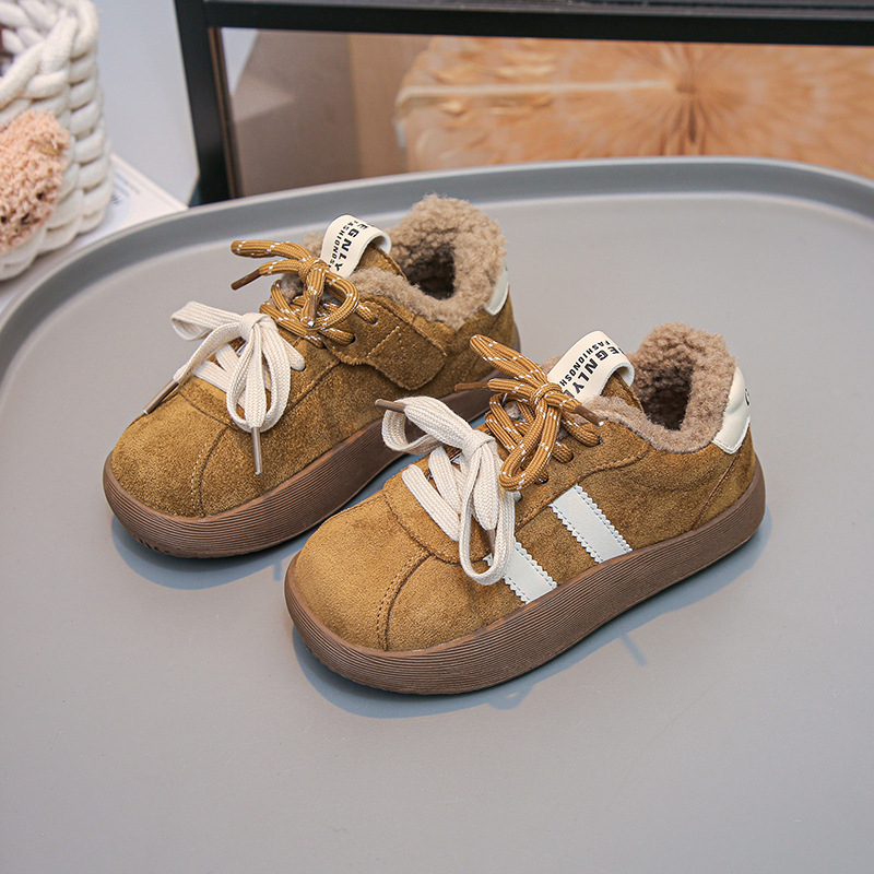 Dječje zimske tenisice s debelim potplatom, toplom unutarnjom, Velcro kopčom, unisex