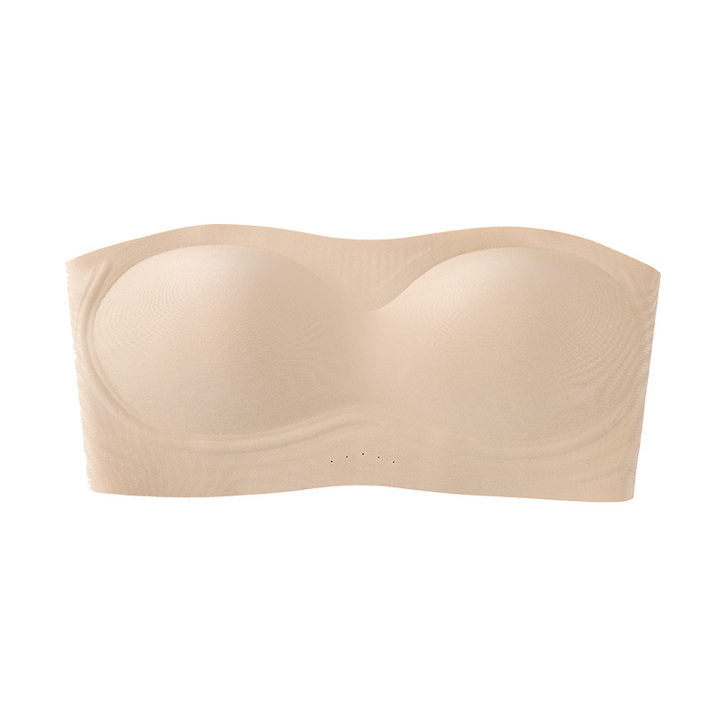 Bustier Top bez naramenica, anti-slip, s lijepim leđima i čvrstom čašom – prozračan najlon