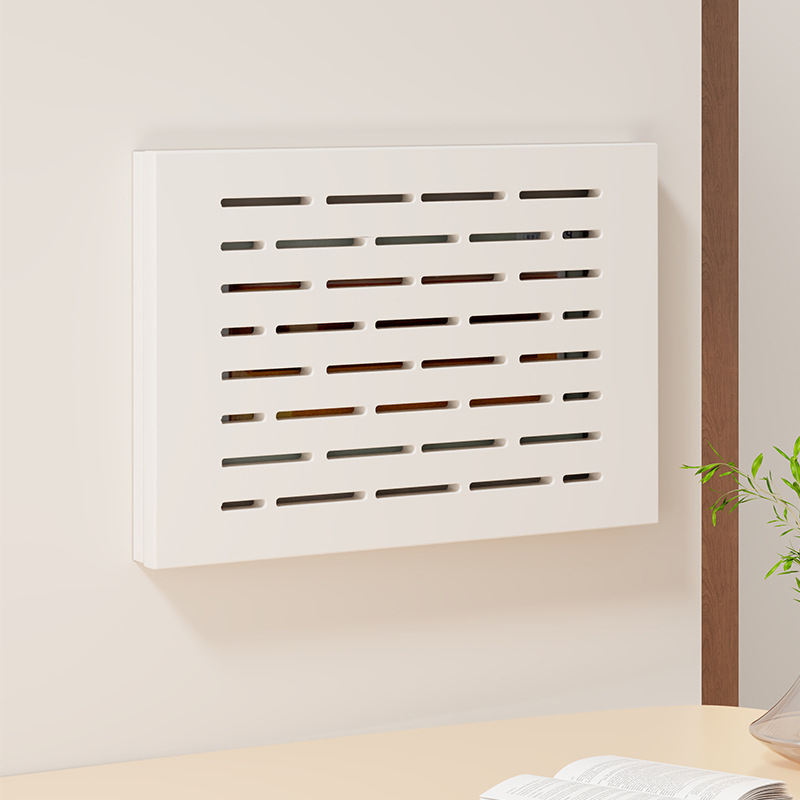 Ξύλινο κάλυμμα για πίνακα χαμηλής τάσης σε ξύλινο πλαίσιο, χωρίς διάτρηση, διακοσμητικό πάνελ για μετρητή και καλώδια δικτύου, μοντέρνο μινιμαλιστικό σχέδιο για ανάρτηση