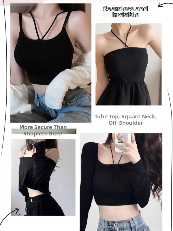 Bešavno žensko halter donje rublje s otvorenim leđima u U obliku, 3/4 košarice, odvojive halter trake, podstava od spandexa 30–50%.