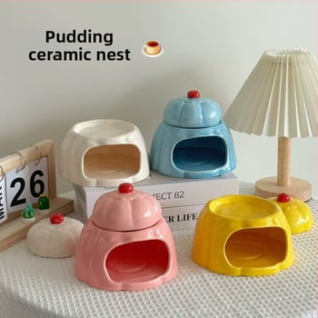 Φωλιά από κεραμικό για χάμστερ – Διπλού επιπέδου καταφύγιο (Υλικό: Κεραμικό; Εισαγωγή: Όχι; Μάρκα: Καμία)