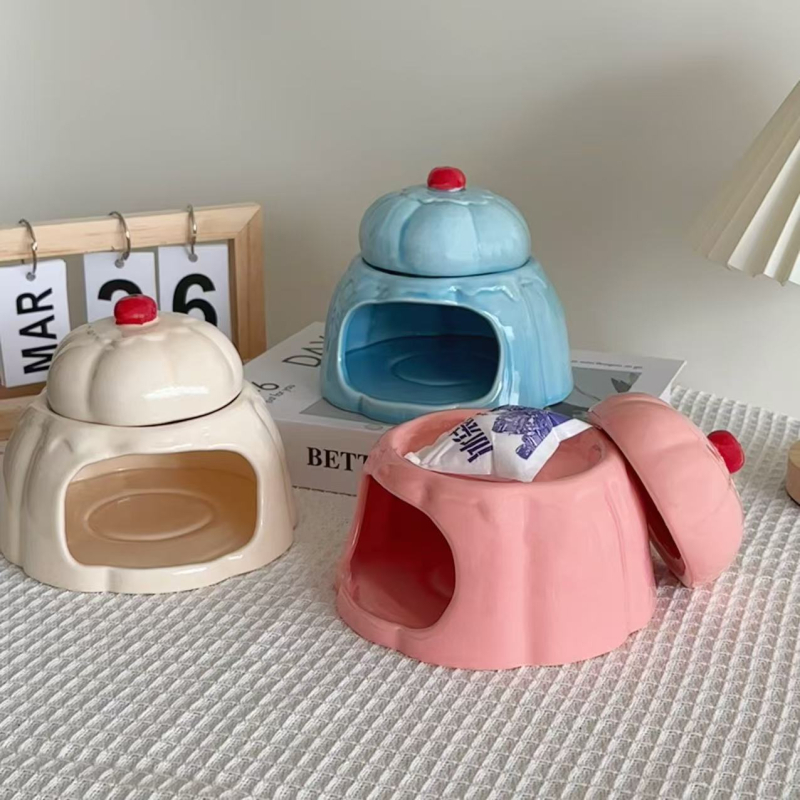 Φωλιά από κεραμικό για χάμστερ – Διπλού επιπέδου καταφύγιο (Υλικό: Κεραμικό; Εισαγωγή: Όχι; Μάρκα: Καμία)