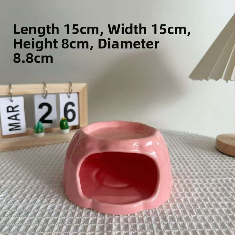 Φωλιά από κεραμικό για χάμστερ – Διπλού επιπέδου καταφύγιο (Υλικό: Κεραμικό; Εισαγωγή: Όχι; Μάρκα: Καμία)