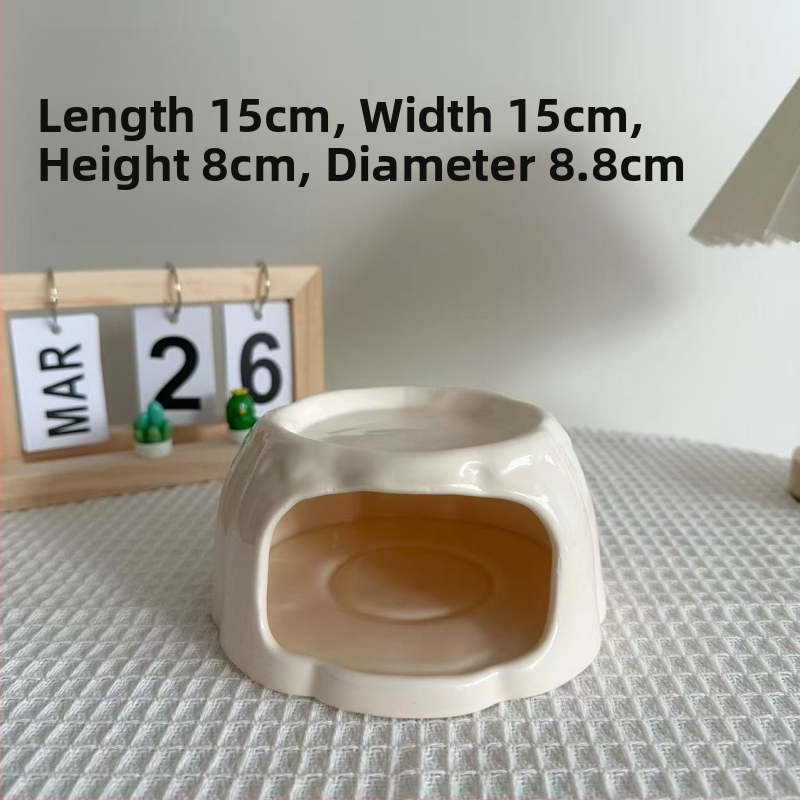 Φωλιά από κεραμικό για χάμστερ – Διπλού επιπέδου καταφύγιο (Υλικό: Κεραμικό; Εισαγωγή: Όχι; Μάρκα: Καμία)