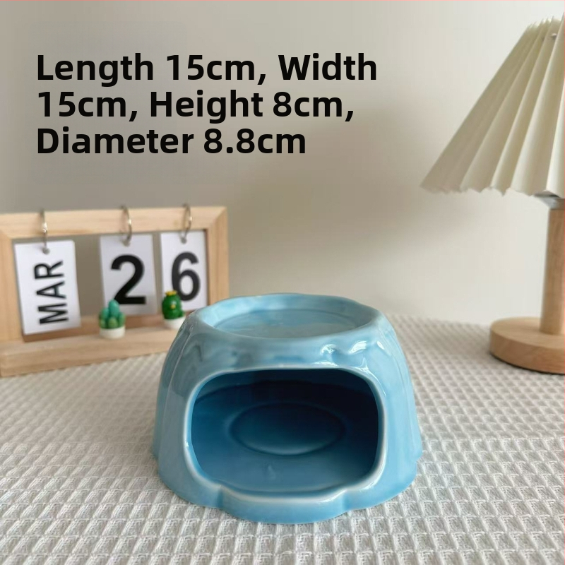 Φωλιά από κεραμικό για χάμστερ – Διπλού επιπέδου καταφύγιο (Υλικό: Κεραμικό; Εισαγωγή: Όχι; Μάρκα: Καμία)