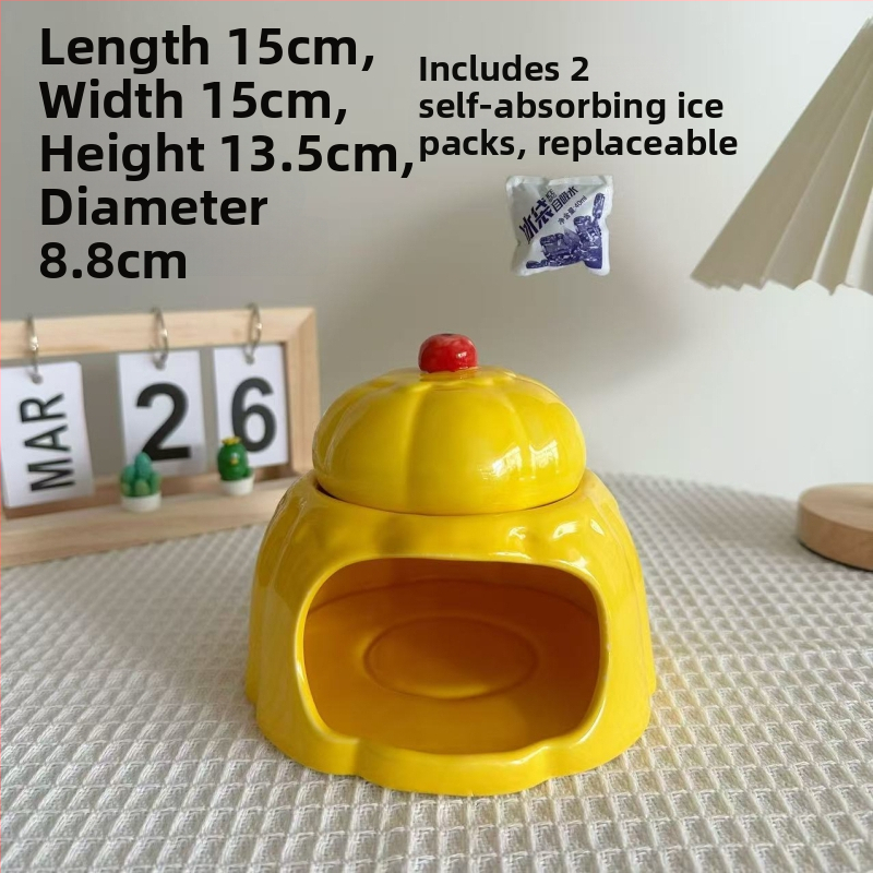 Φωλιά από κεραμικό για χάμστερ – Διπλού επιπέδου καταφύγιο (Υλικό: Κεραμικό; Εισαγωγή: Όχι; Μάρκα: Καμία)