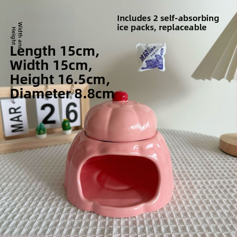 Φωλιά από κεραμικό για χάμστερ – Διπλού επιπέδου καταφύγιο (Υλικό: Κεραμικό; Εισαγωγή: Όχι; Μάρκα: Καμία)